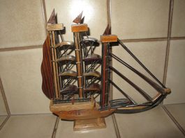 Segelboot Modell, Segelschiff, Maritime aus Holz Bali