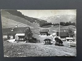 Postkarte Braunwald Wirtschaft Nussbühl 1954  (R872)