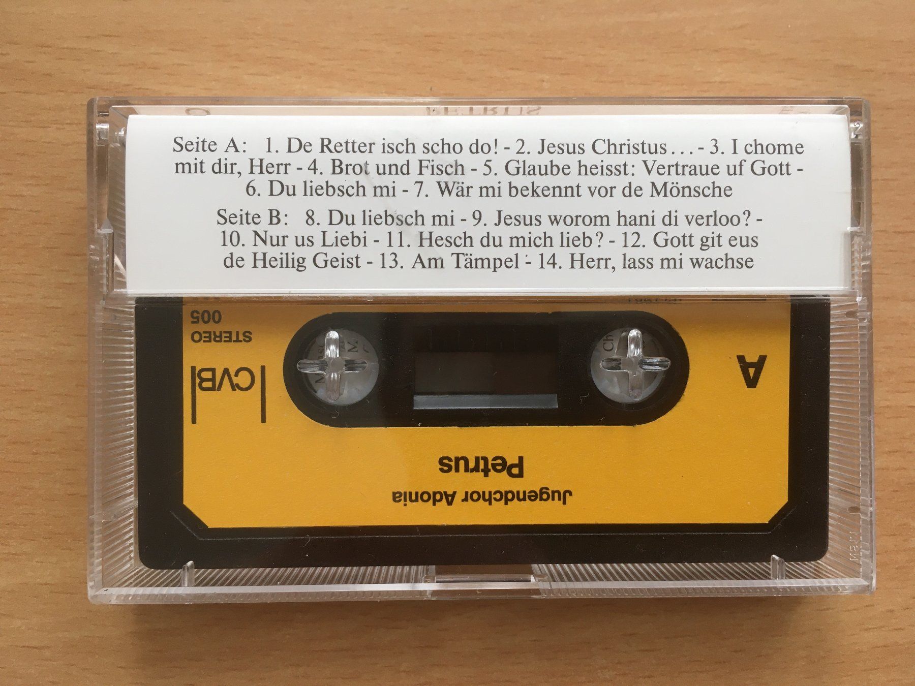 Musicassette: Petrus – Jugendchor Adonia – Usato da Grenchen venduto da Kogi7 1