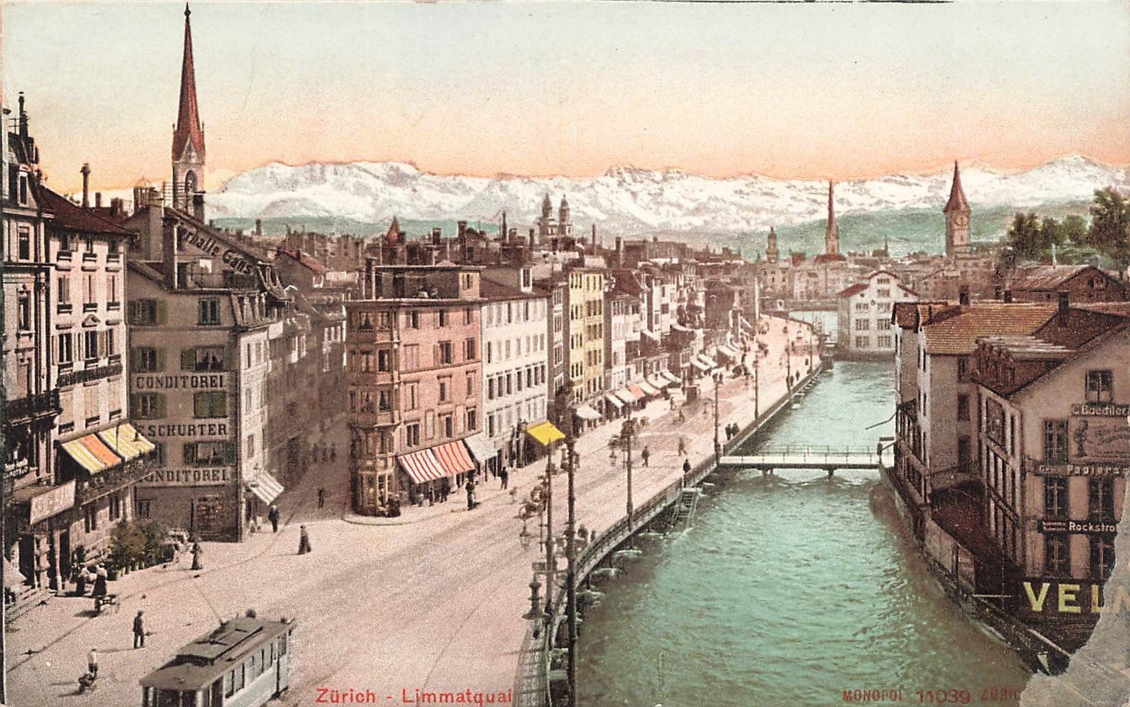 Cartoline postali: Zurich tram Straßenbahnen – Usato da Biasca venduto da Blenio71