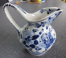 Kleiner Krug/Vase Delft Blue Holland, blau/weiss, Höhe 15 cm