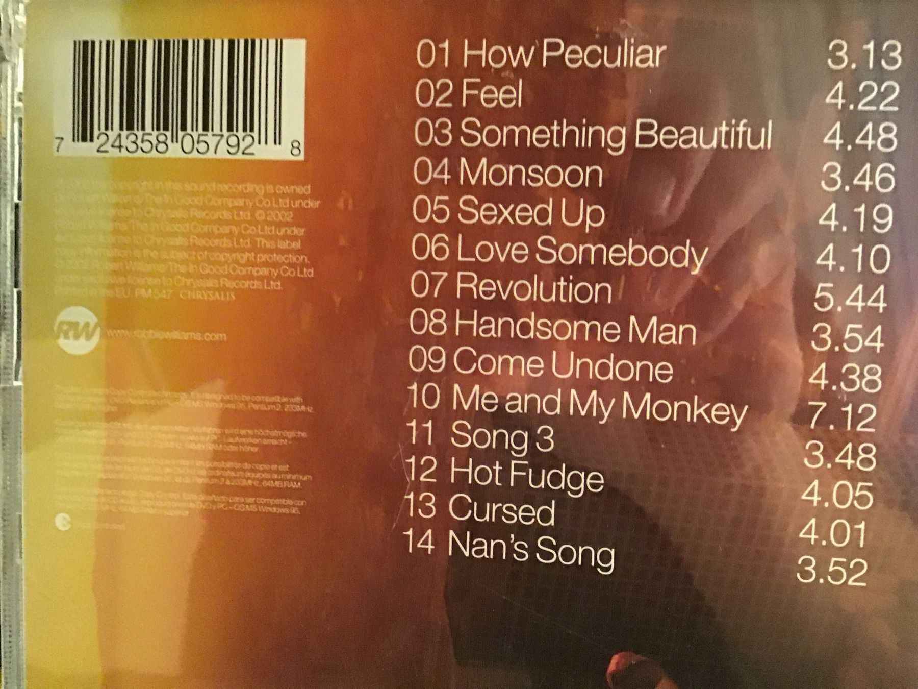 CDs: robbie williams – Gebraucht aus Thierachern von sweden08 1