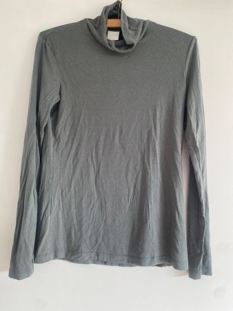 dünner Rollkragenpullover grün