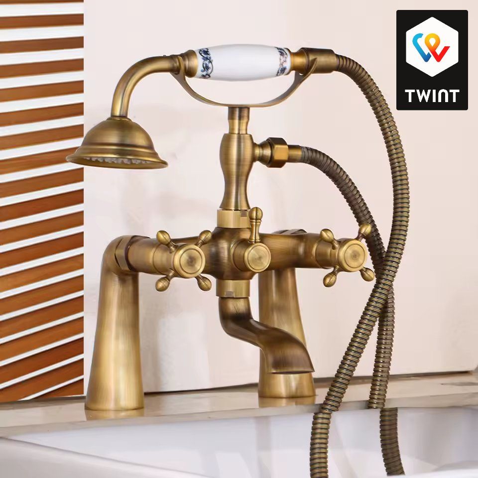 Rubinetteria: Robinet de baignoire  Style rétro doré, NEUF! – Nuovo e nell'imballaggio originale da Saignelégier venduto da onekeystore 3