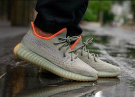 Adidas Yeezy 350 V2 Desert Sage - Grösse 43 1/3 - NEU & OVP