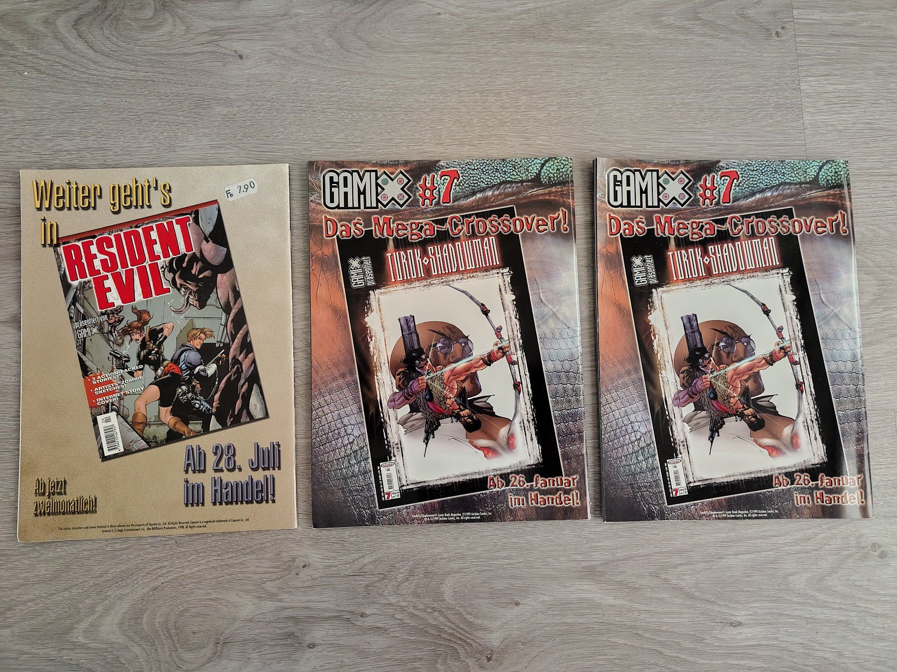 Jeux: Resident Evil Comic 3 Stück Set von Gamix – D'occasion à Schachen LU par retrogamer 1