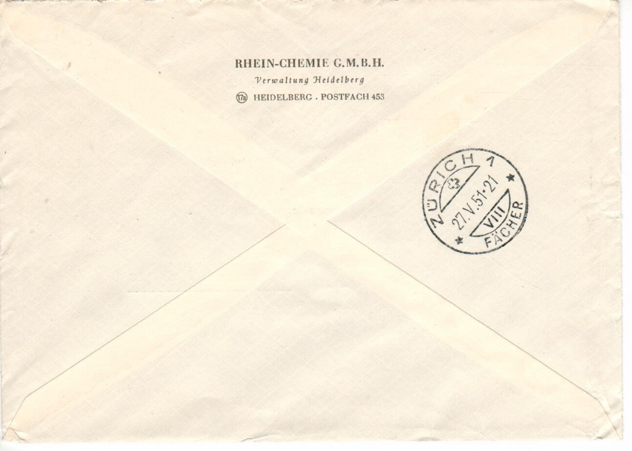 Tous les timbres: R - Brief Heidelberg – D'occasion à Wolhusen par Curver9 1