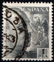 Tous les timbres: Espagne - Timbre rare - 1943 - Obl. – D'occasion à Blonay par Leglaude_01