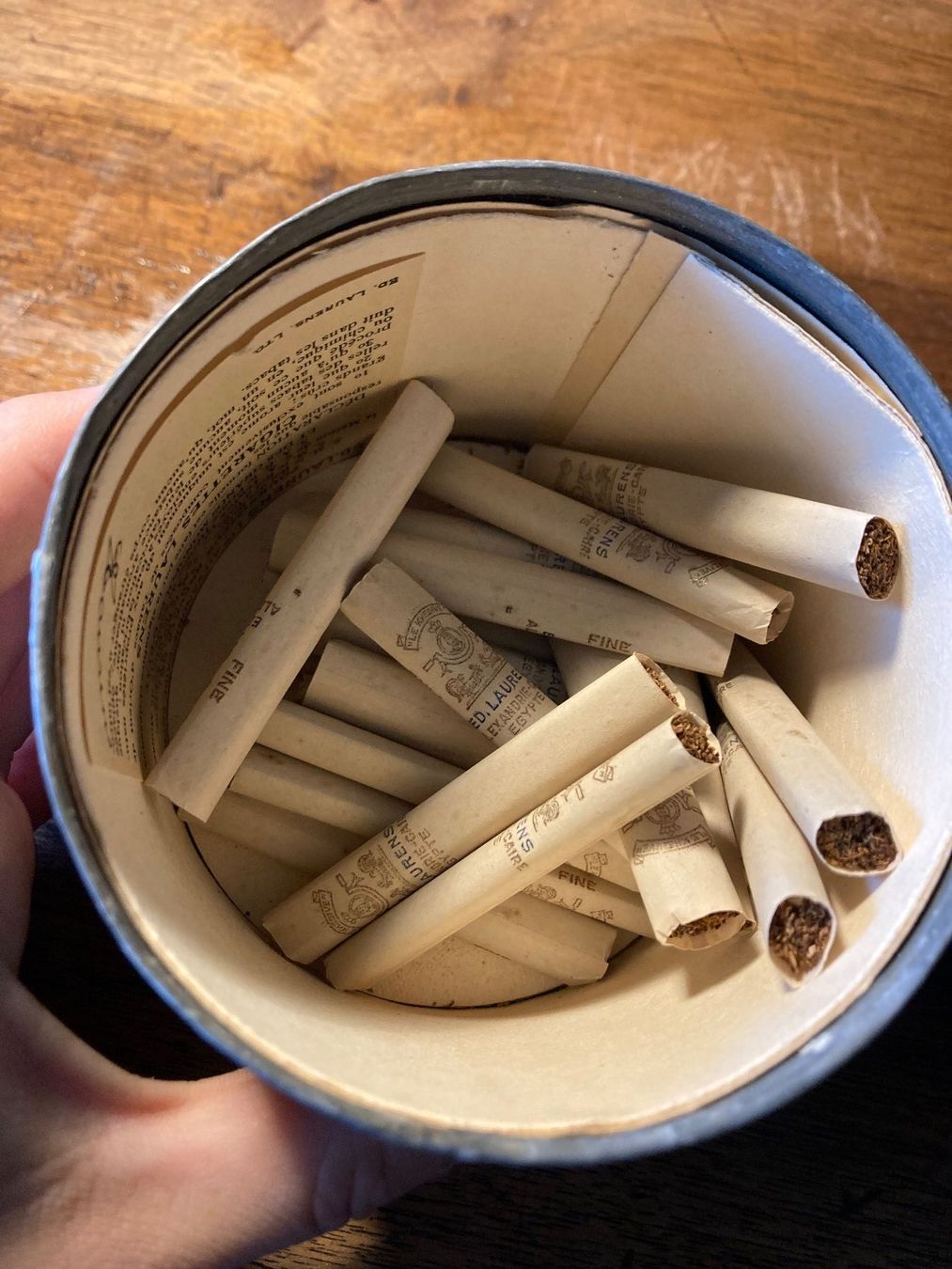 Barattoli: Blechdose Ed. Laurent Khédive N15 Cigarette Zigaretten Boite – Usato da St-Cierges venduto da LeRegain 5