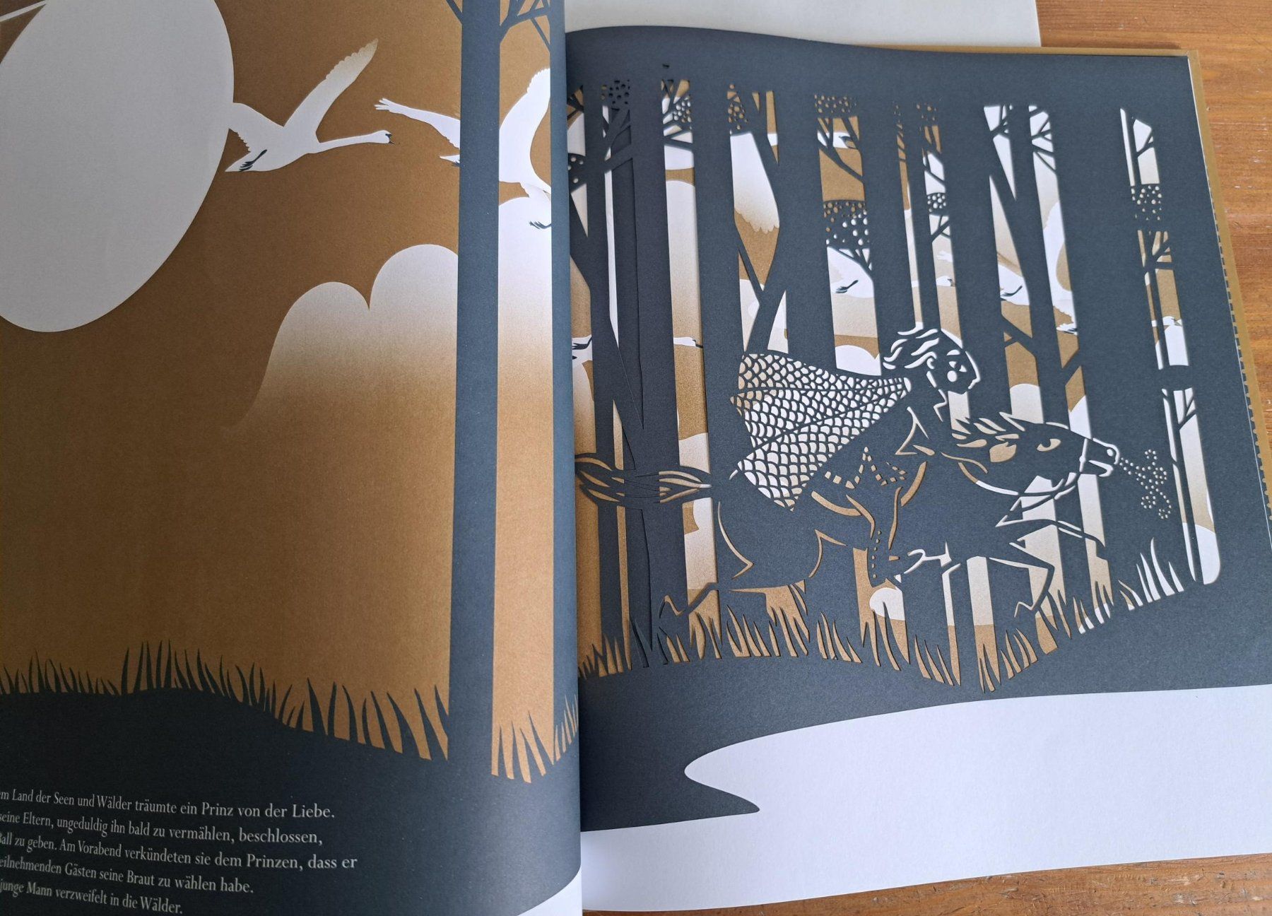 Libri: wunderschönes Scherenschnittbuch Tschaikowskis "Schwanensee" – Usato da Basel venduto da Patiscat 1