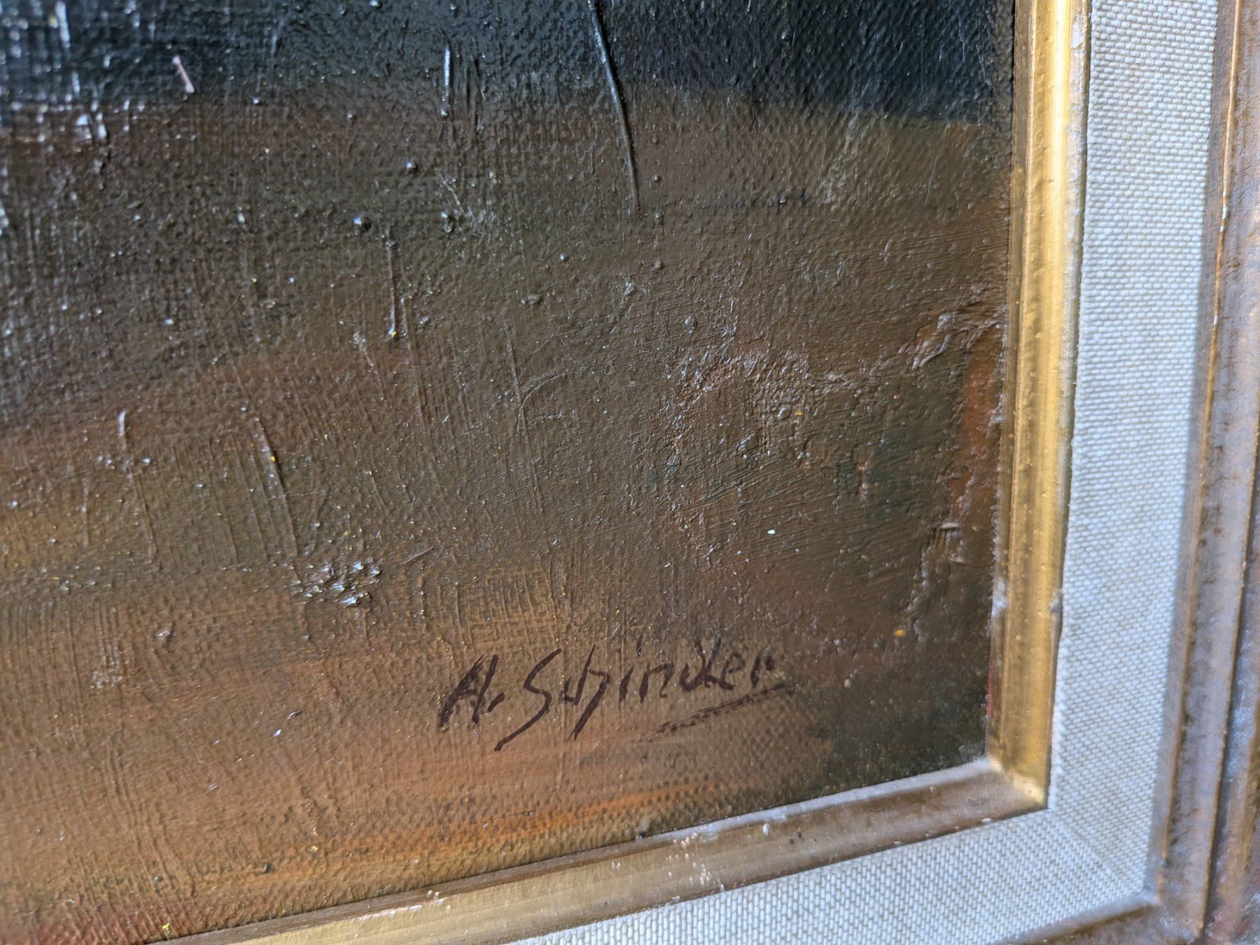 Tableaux: Antikes Gemälde A. Schindler – D'occasion à Emmen par magelan 4