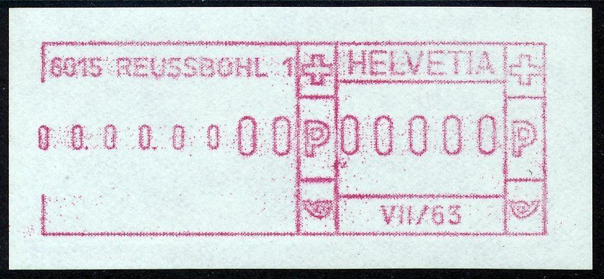 Tutti i francobolli: SFS 8 Frama 5stellig 00000-Druck ** postfrisch – Nuovo (secondo la descrizione) da Luzern venduto da atms