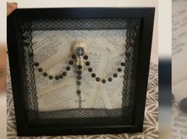 Gothic Bild mit echtem Schädel unikat Einzelstück
