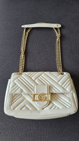 Gabriella G Firenze Umhängetasche ecru mit gold