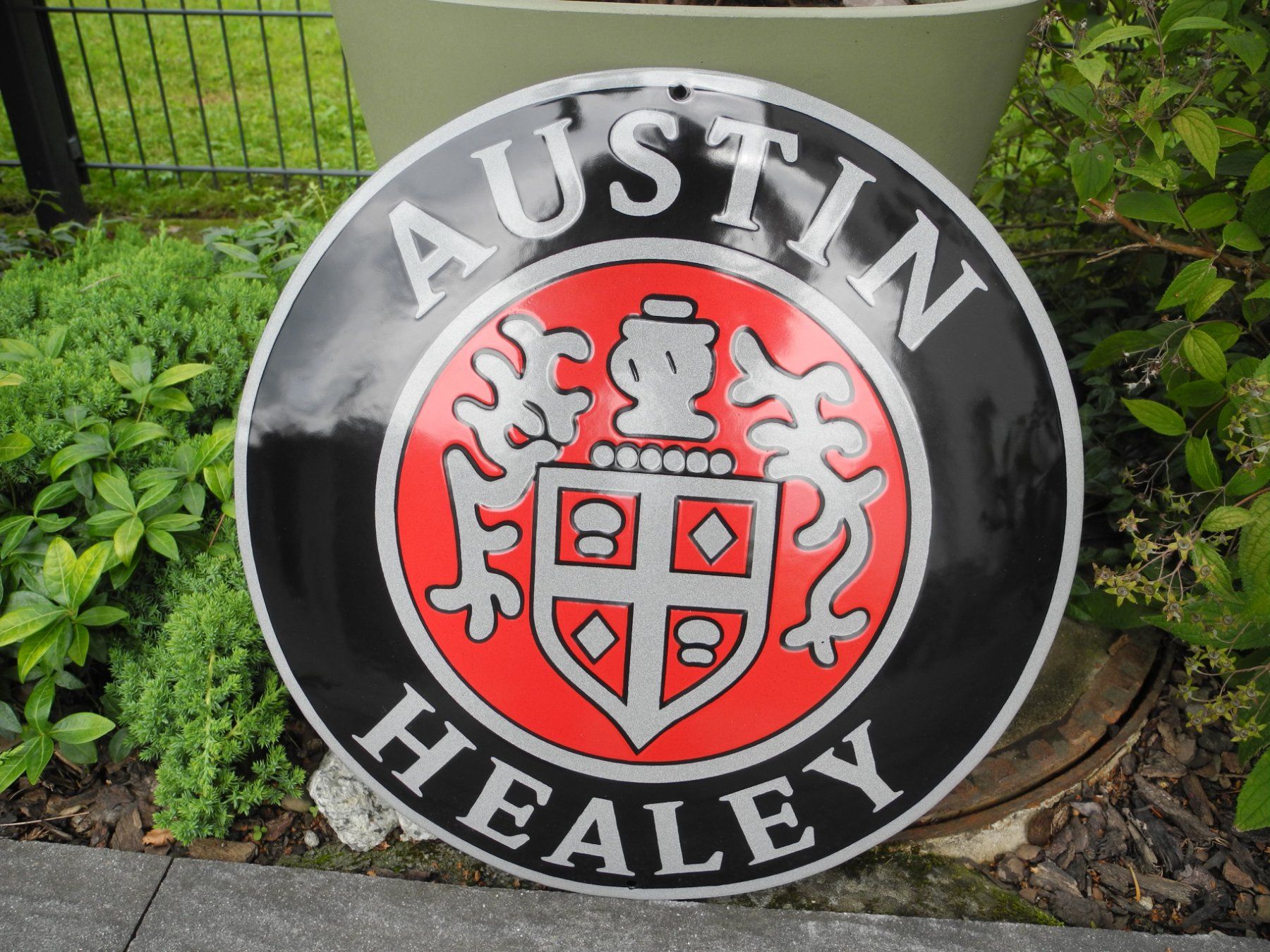 Insegne: SCHÖNES AUSTIN HEALEY EMAILLESCHILD – Nuovo (secondo la descrizione) da Reinach AG venduto da Huckleberrysix 4