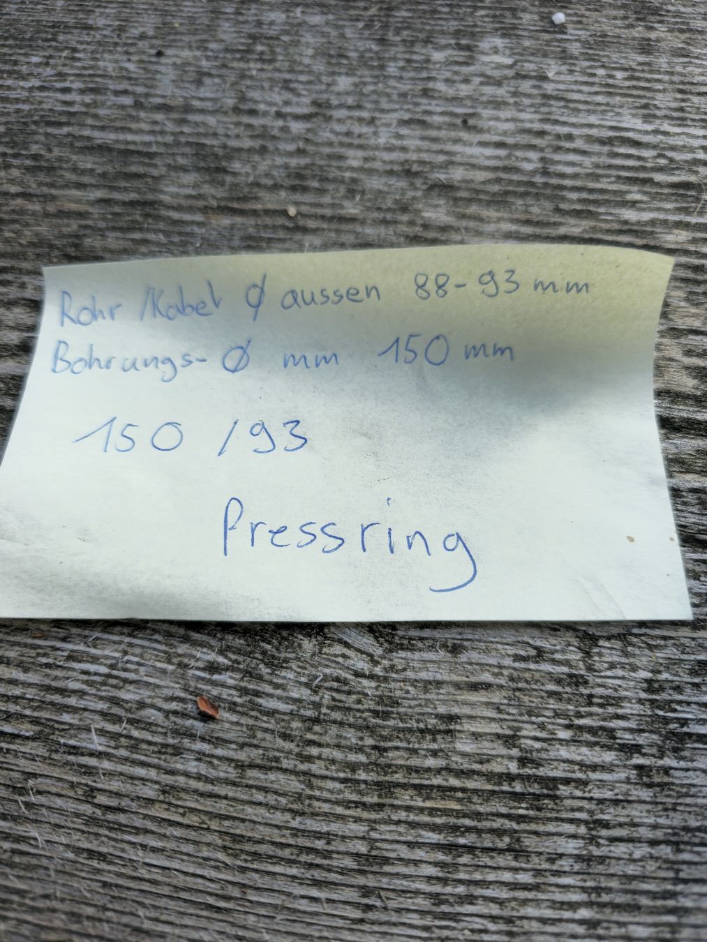 Sanitär: Pressring / Flansch 150/93 mm - neu – Neu und originalverpackt aus Frümsen von M.dnaleiw 2