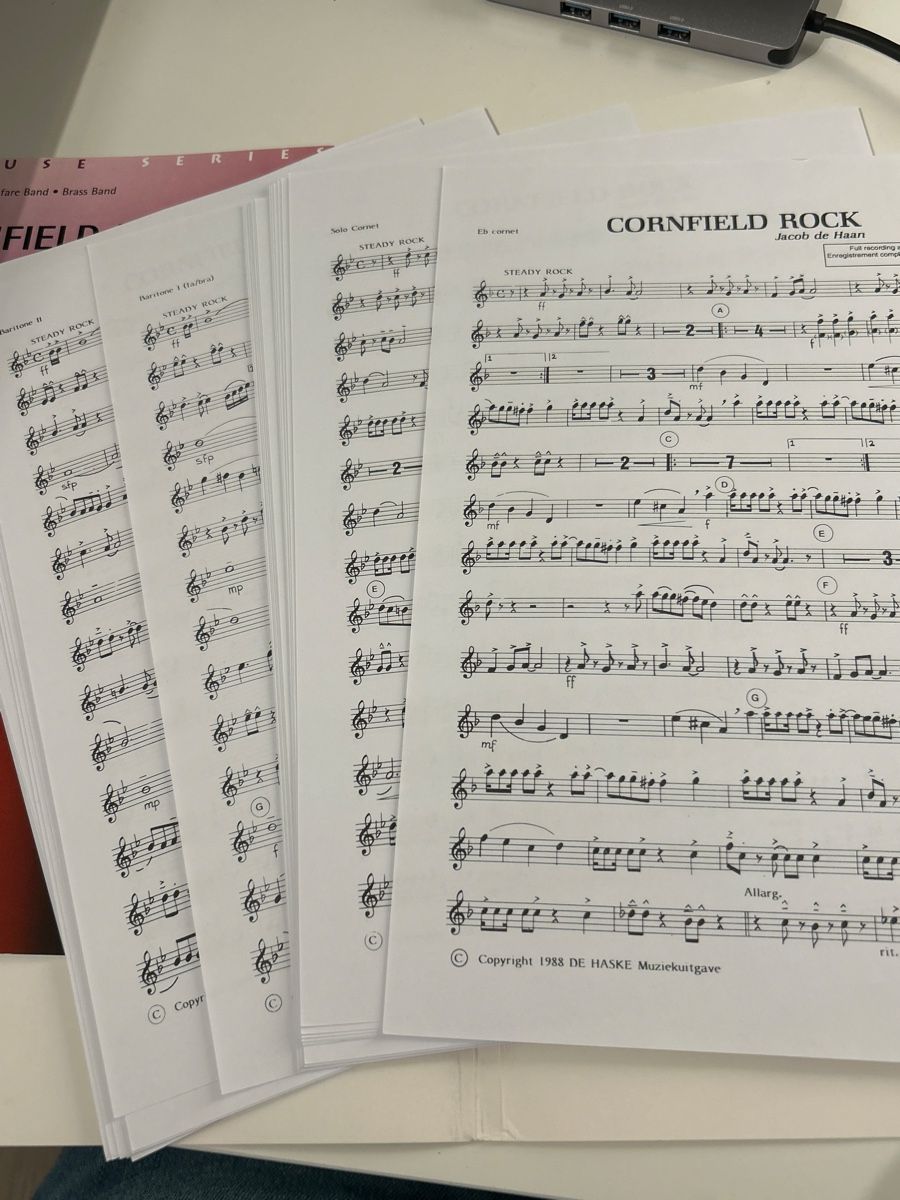 Libri: Brass Band Noten: Cornfield Rock – Nuovo (secondo la descrizione) da Galgenen venduto da Red27 2