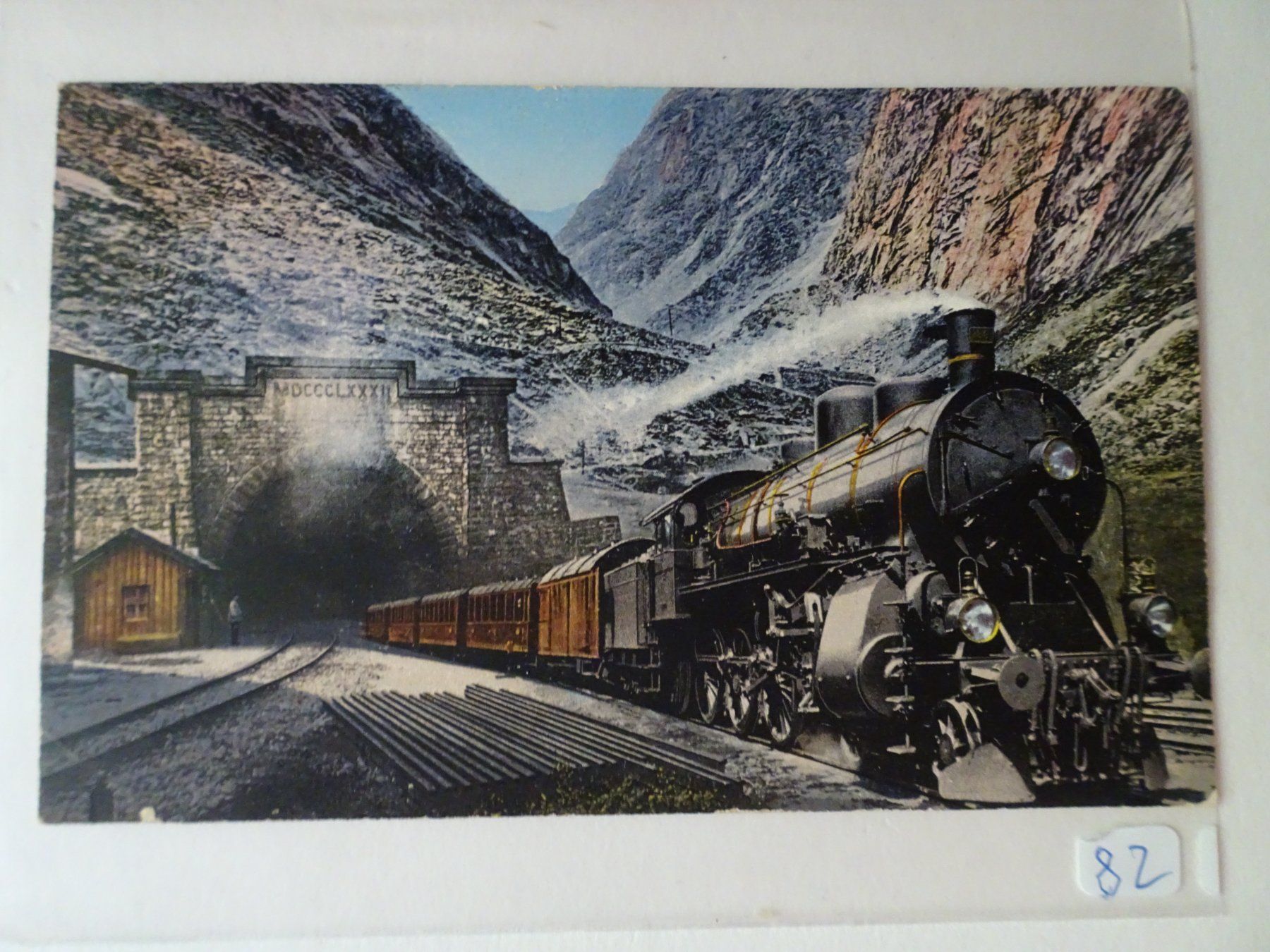Cartoline postali: AK Gotthardtunnel Expresszug – Usato da Schönenwerd venduto da schnitzunddrunter