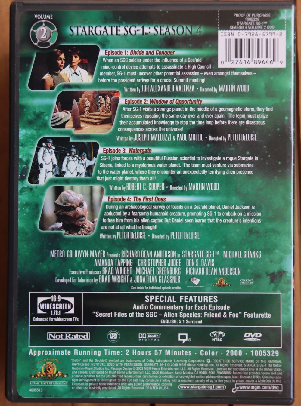 Tutti i DVDs: Stargate Season 4 – Usato da Glattfelden venduto da Sirax 5
