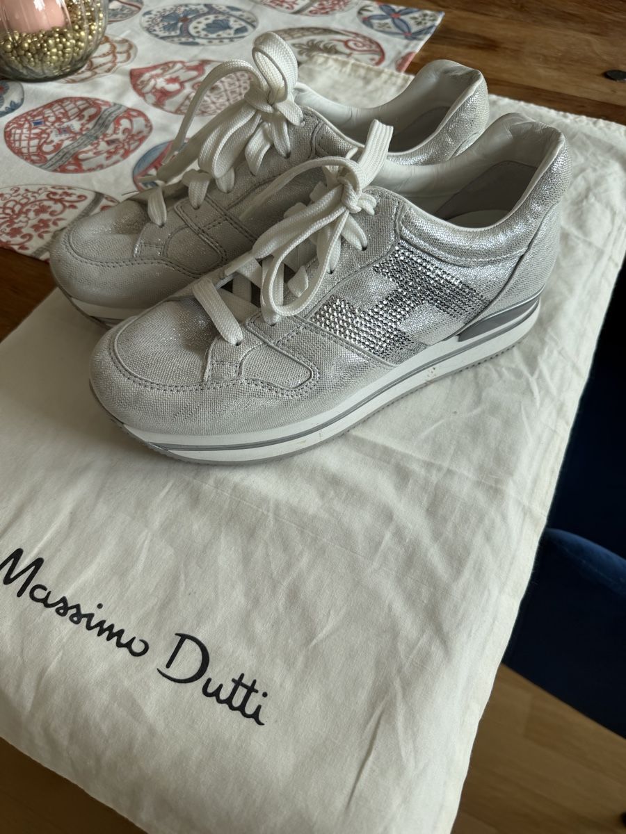 Hogan Damenschuhe: HOGAN Sneaker Gr.38 Silber – Gebraucht aus Meggen von con_5djh 4