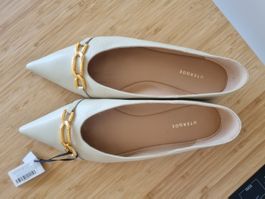 Uterqüe spitze Ballerinas Leder Gr 40 neu