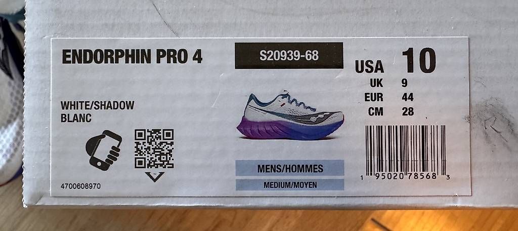 Saucony Herrenschuhe: Saucony - Endorphin PRO 4 - US 10 / 44 – Gebraucht aus Zürich von konomanalo 4