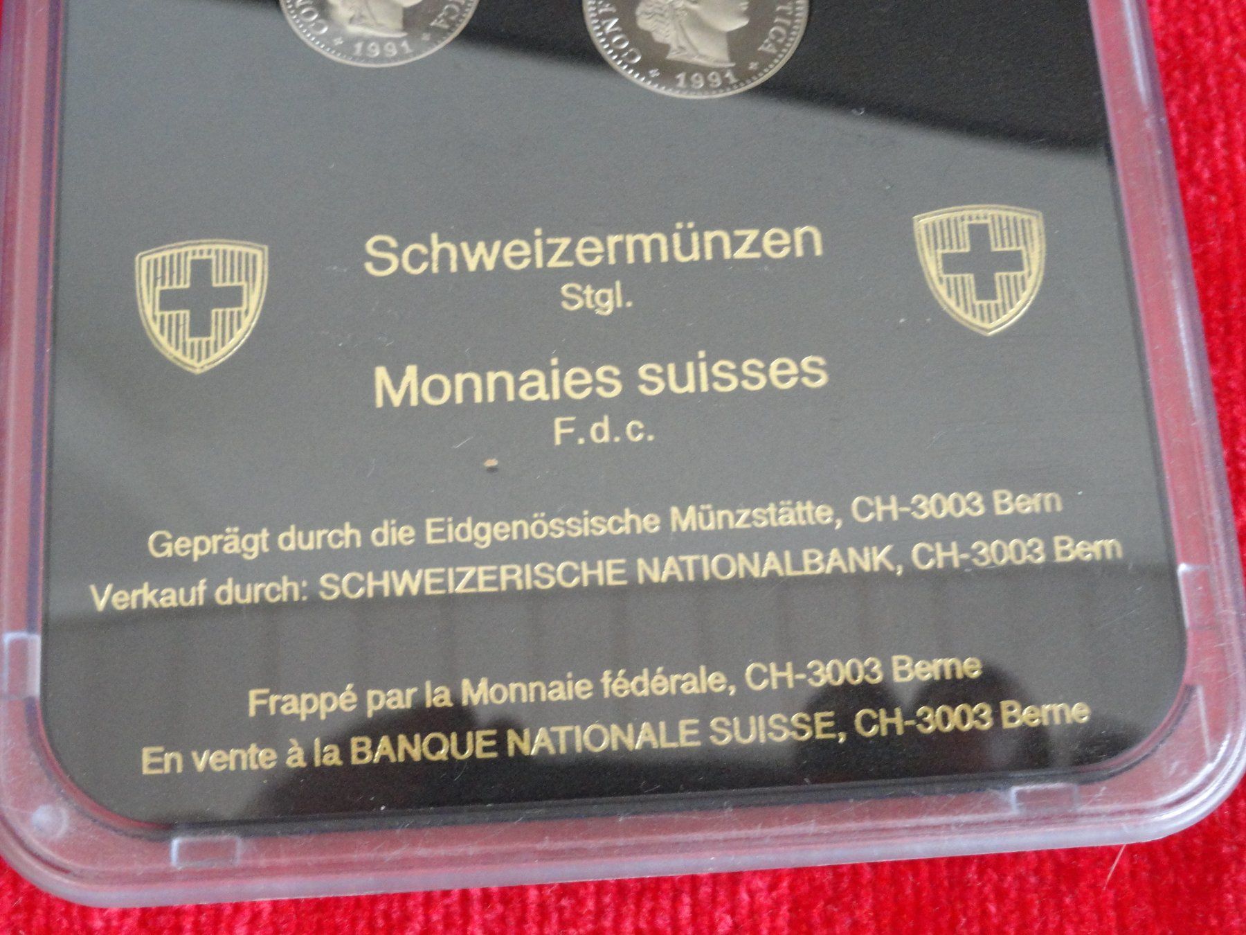 Alle Münzen: SCHWEIZER MÜNZSATZ IM STEMPELGLANZ 1991 – Neu (gemäss Beschreibung) aus Gerlafingen von Shiva_74 6