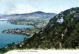 Montreux -Mont Fleuri +1907 Hotelstempel