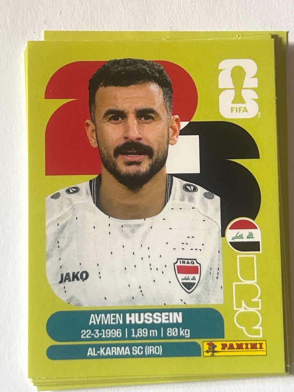 Panini Carte collezionabili: Panini WM 2026 Sticker - Hussein IRQ 19 – Nuovo (secondo la descrizione) da Troistorrents venduto da sim_d75d