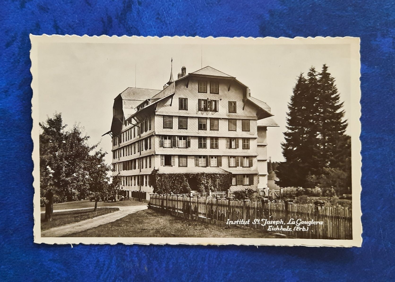 Cartoline postali: Ansichtskarte, Institut la Gouglera, Eichholz – Usato da Marly venduto da neu-adlerauge65