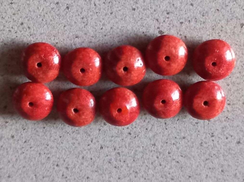Edelsteine: 10 Stk. Korallen Steine, geschliffen – Neu und originalverpackt aus Winistorf von acreativ2