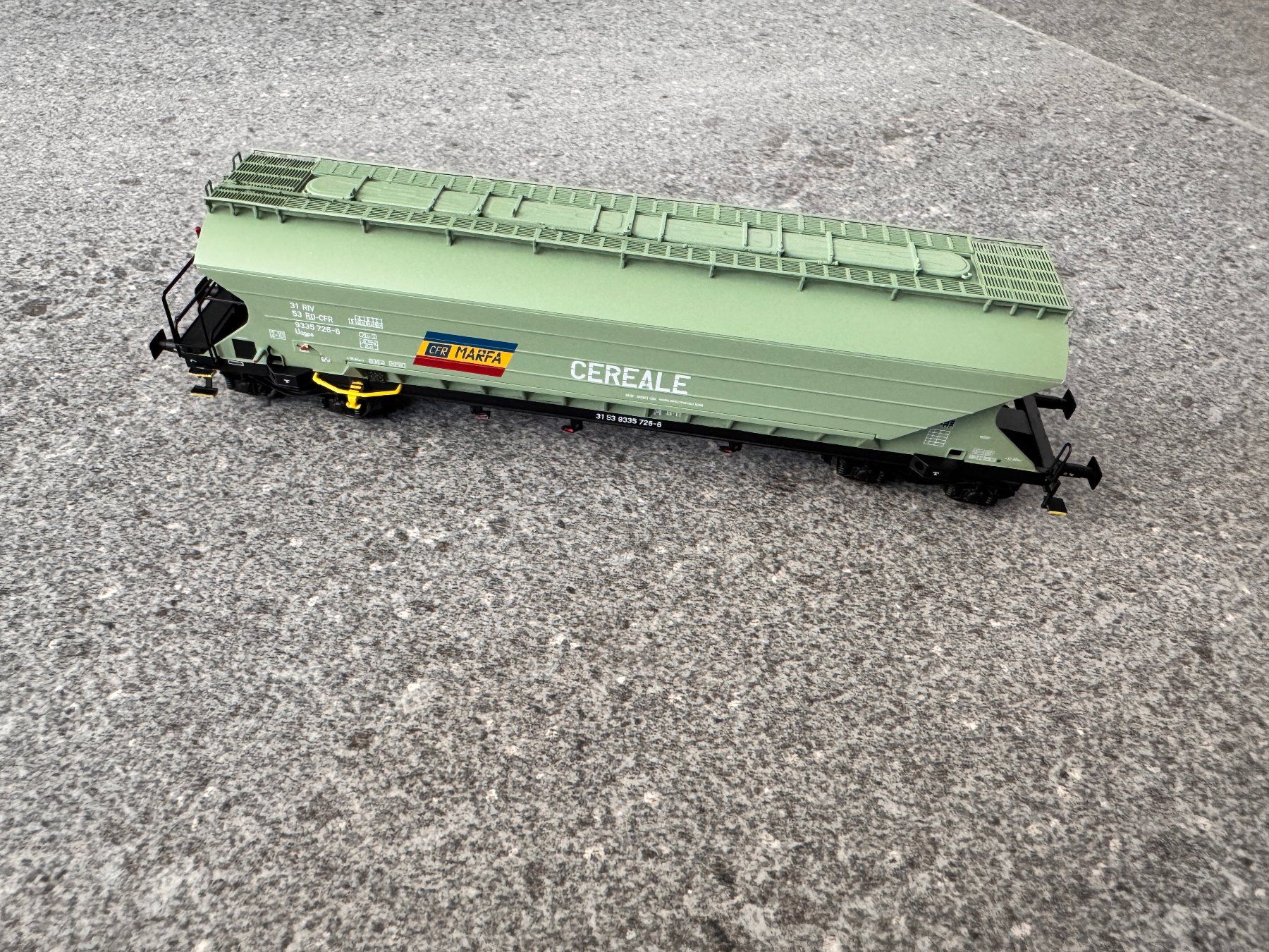 Albert Modell Modellini di ferrovie: Albert-Modell 933022 RO-CFR Uagps Getreidewagen – Usato da Basel venduto da szbdsfrjs