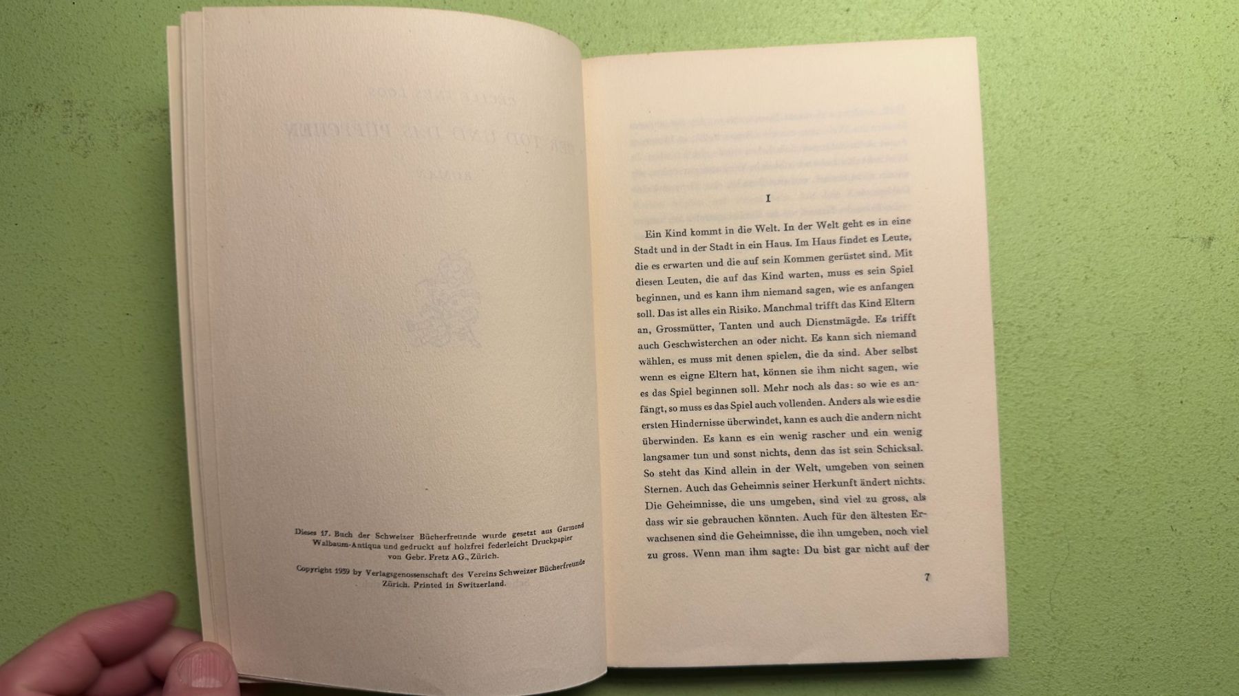Libri: Cécile Ines Loos: Der Tod und das Püppchen. – Usato da Zürich venduto da allp 2