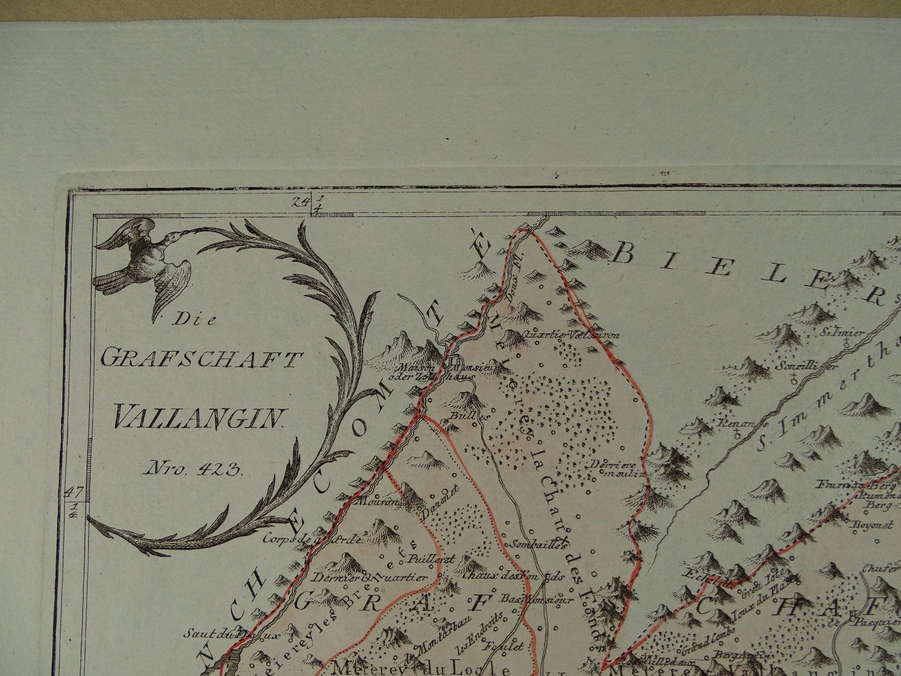 Incisioni: VALLANGIN, VALANGIN, REILLY 1791 – Usato da Grüningen venduto da Kartensammler 3