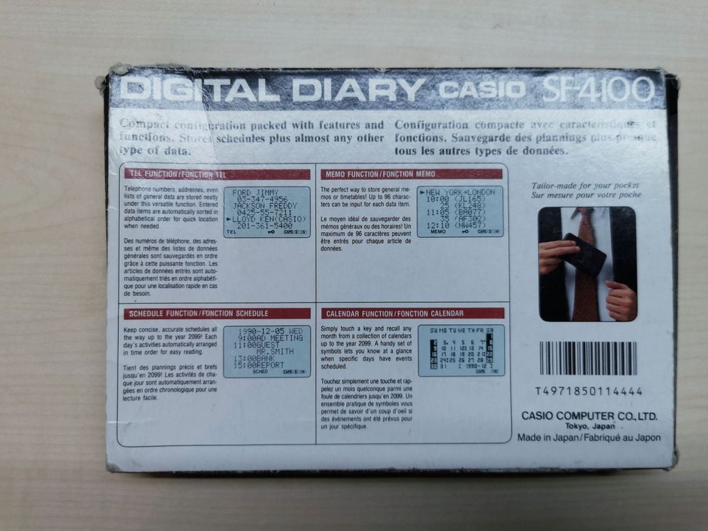 Pocket Digital Diary SF-4100 von CASIO, Electronic Organizer, 32kb, € 9,90  (83395 Freilassing) - willhaben
