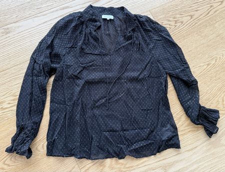 Neuwertige Dea Kudibal Bluse inkl. Top  schwarz/gold XS