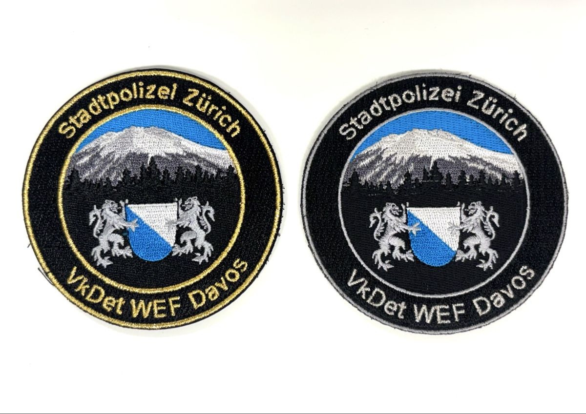 Placchette & Badge: Patch Stadtpolizei Zürich WEF VkDetm – Usato da Riedikon venduto da Rokh01