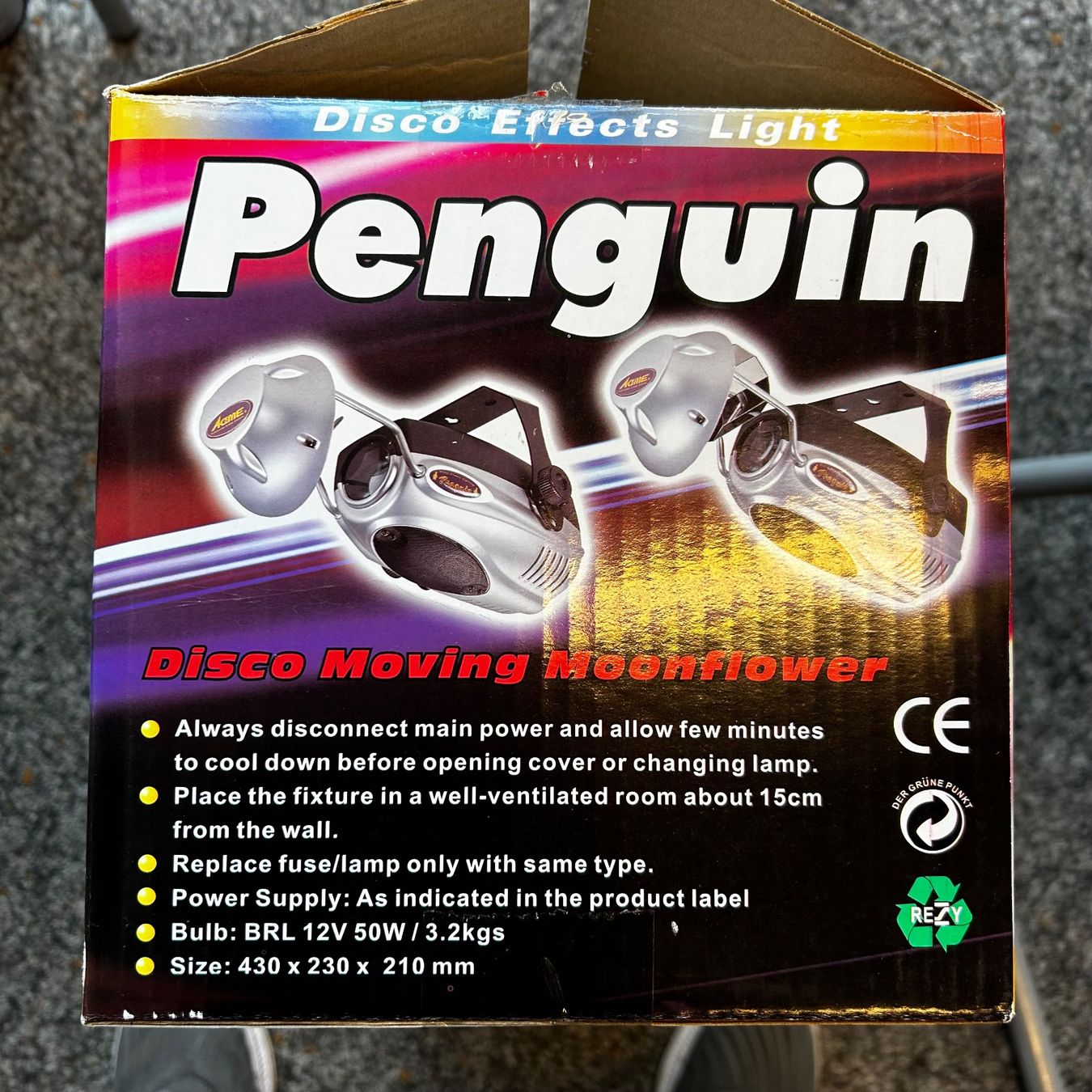 Lampade: Penguin Disco Moving Moonflower gebraucht – Usato da Aesch BL venduto da BernisFlomi