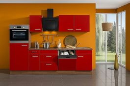 Cuisine complète démontée, Optifit Dakar 270 cm façades roug
