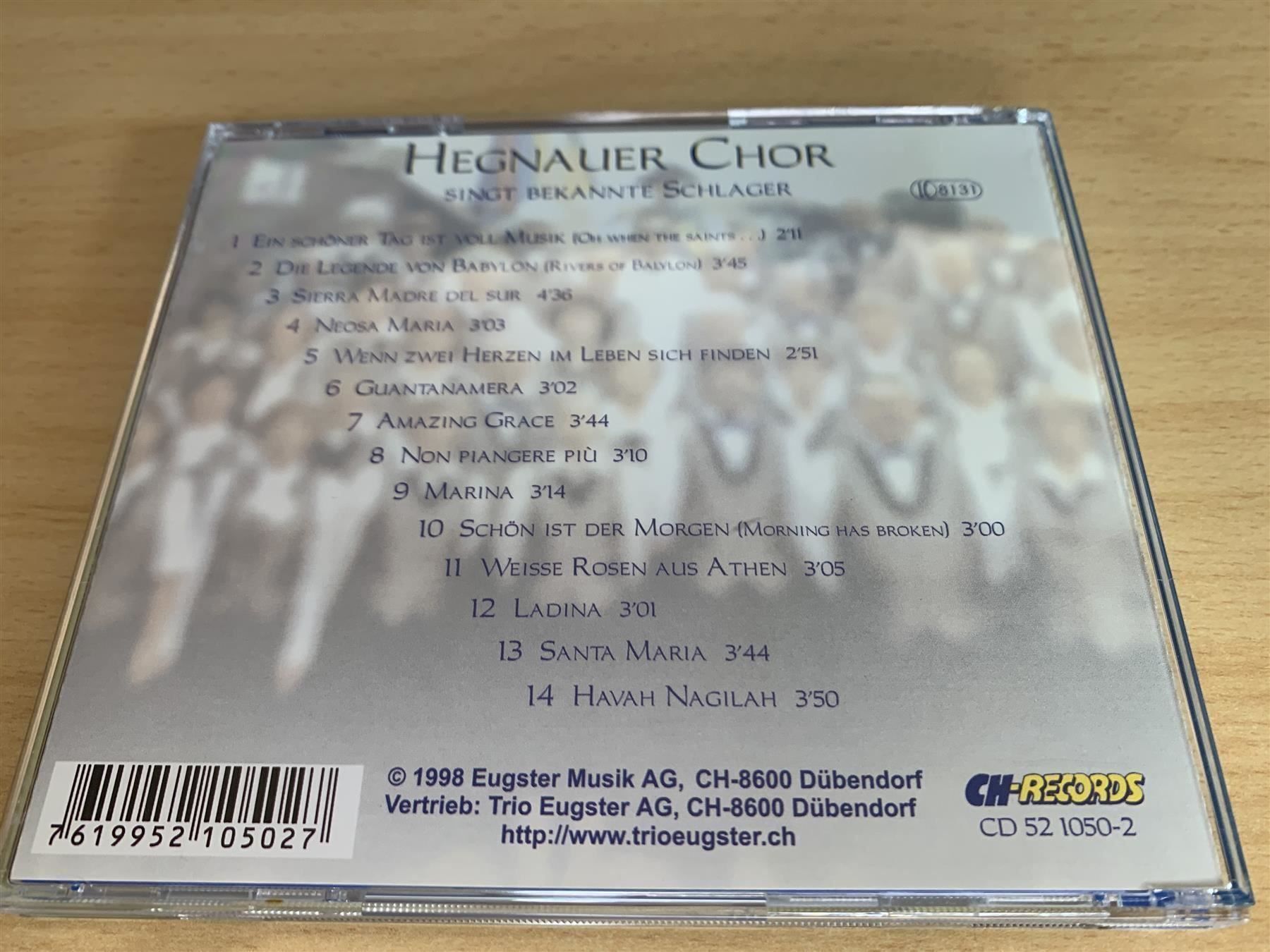 CD: Hegnauer Chor - singt bekannte Schlager – Usato da Rikon im Tösstal venduto da Alpenmutz 1