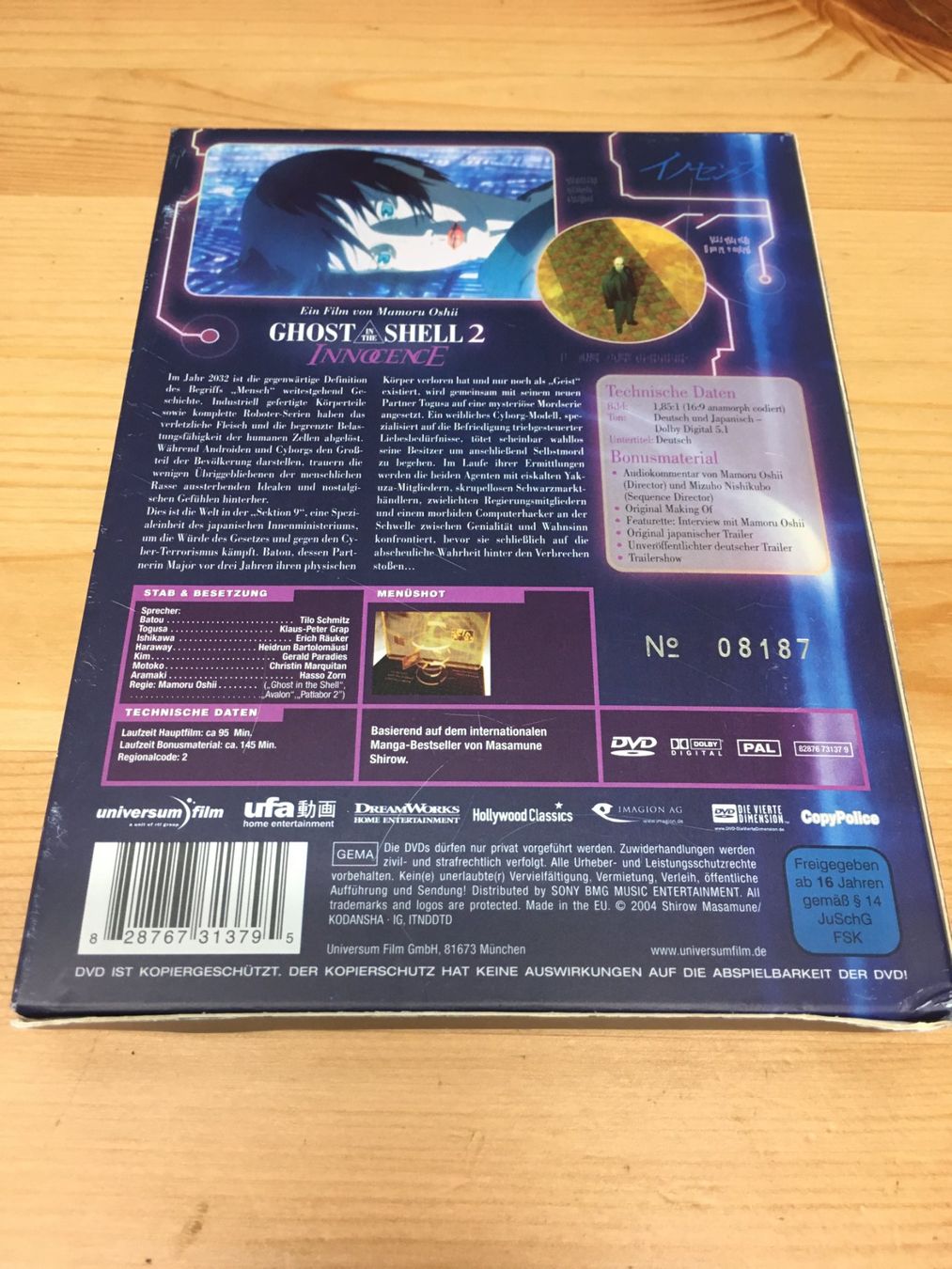 Tutti i DVDs: Ghost in a Shell 2 - Innocence [DVD] – Usato da St.Gallen venduto da MedienJoe 2