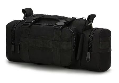 Taktische 5l MOLLE Umhängetasche Hüfttasche Kameratasche BLK