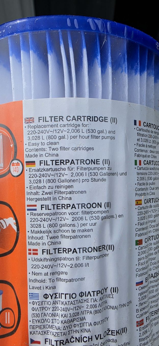 Bestway Sanitari: 3 Stück-Flowclear Filterpatrone Grösse II - Pool Saison Star – Nuovo e nell'imballaggio originale da Kriegstetten venduto da okc_t2c6 2