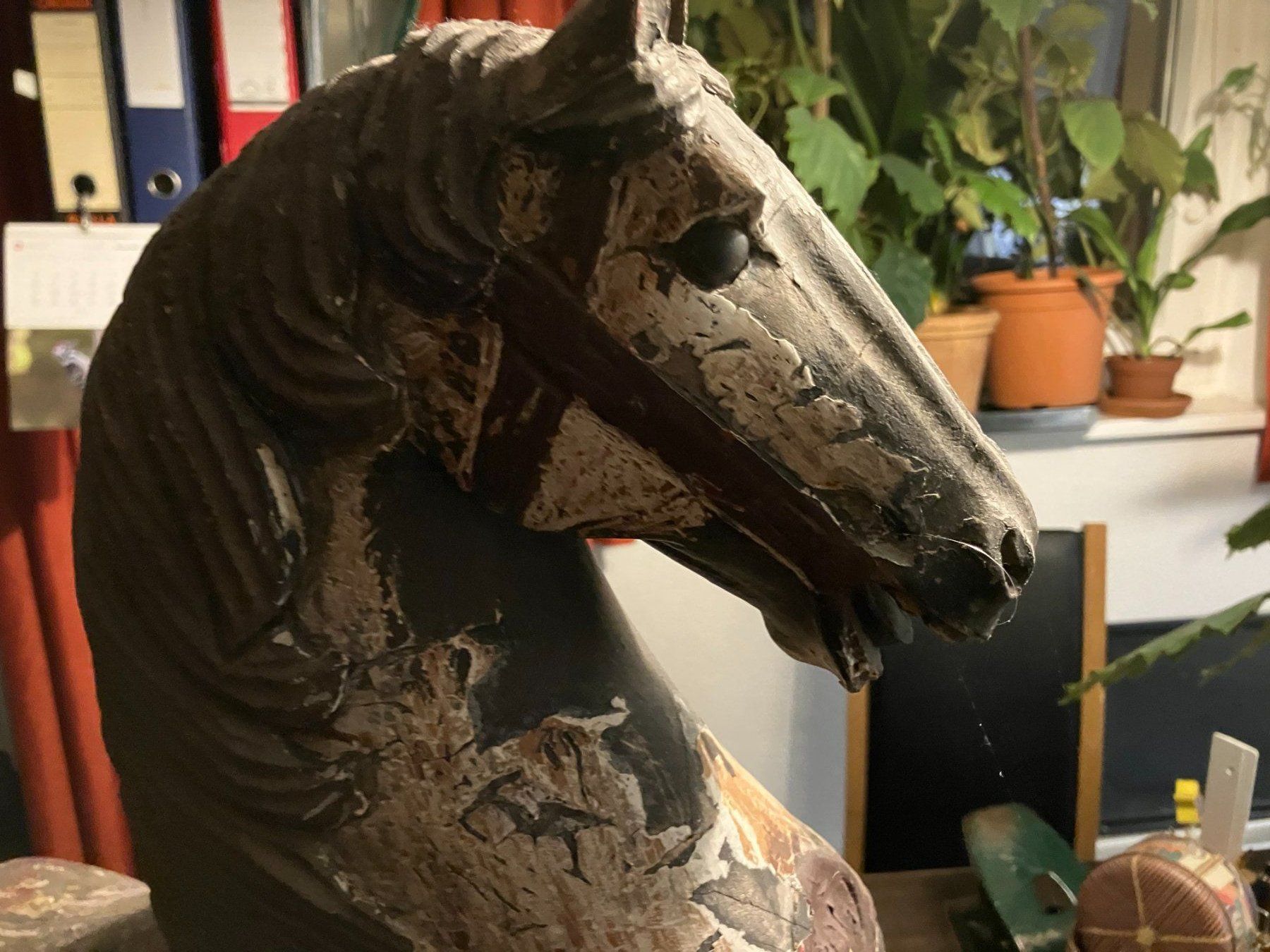 Statuette: Antikes Holzpferd – Usato da Zürich venduto da ylluw50 1