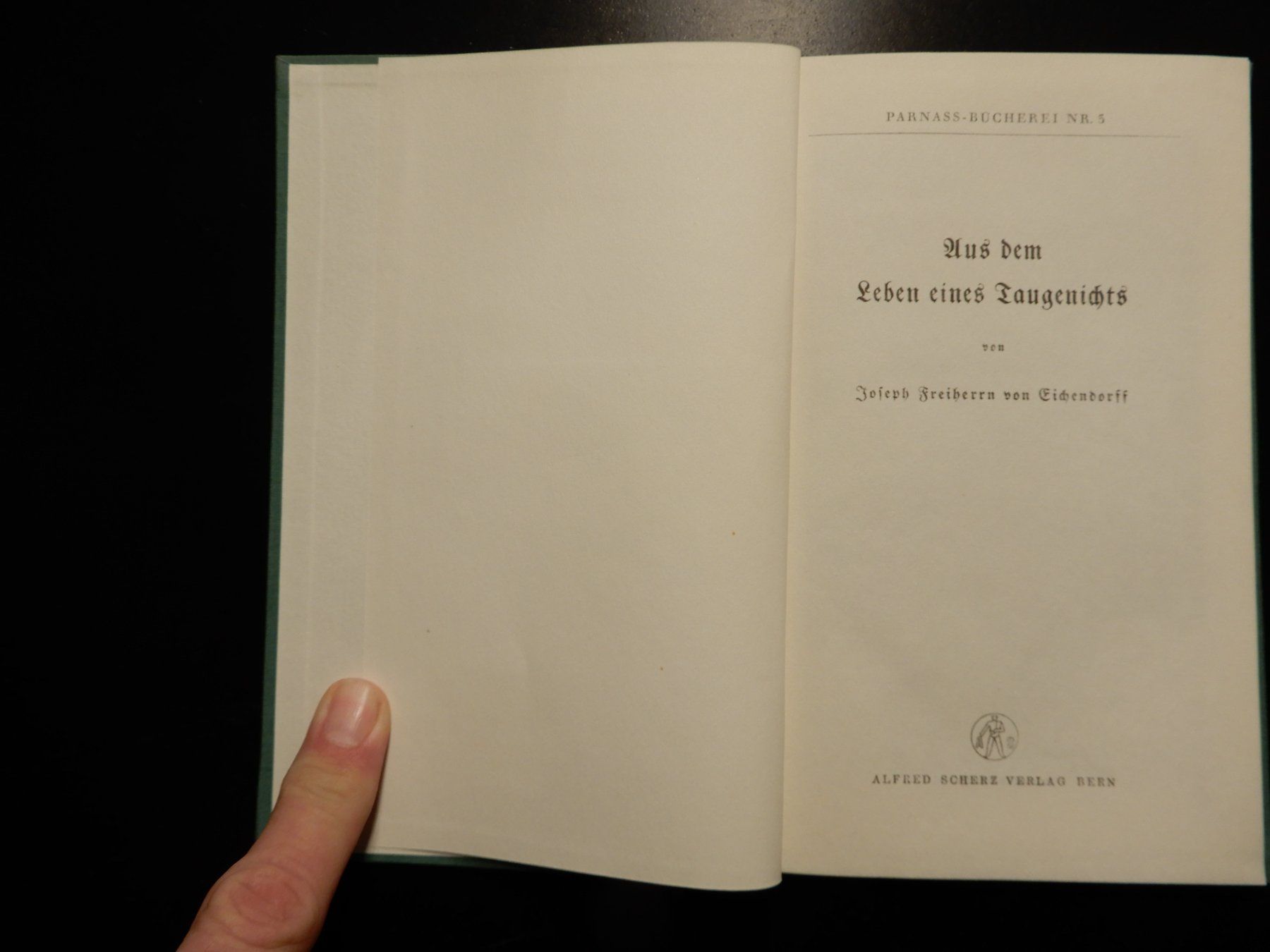 Libri: Eichendorff: Aus dem Leben eines Taugenichts – Usato da Erstfeld venduto da Mario_boe0 1