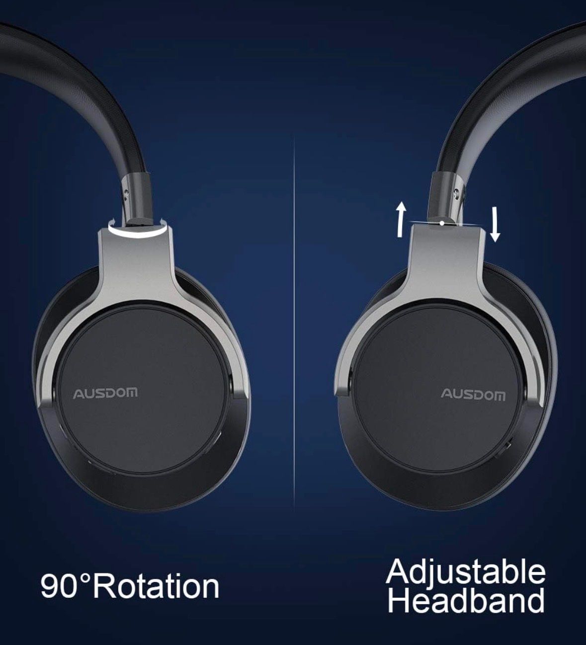 Casques audio: AUSDOM ANC Kopfhörer schwarz NEU – Neuf avec emballage d'origine à Ballwil par AyngaMarket 3