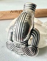 Mächtige Kalevala Koru Designer Brosche Silber 925 Finnland