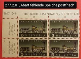 MA428) 277.2.01, Abart fehlende Speiche postfrisch