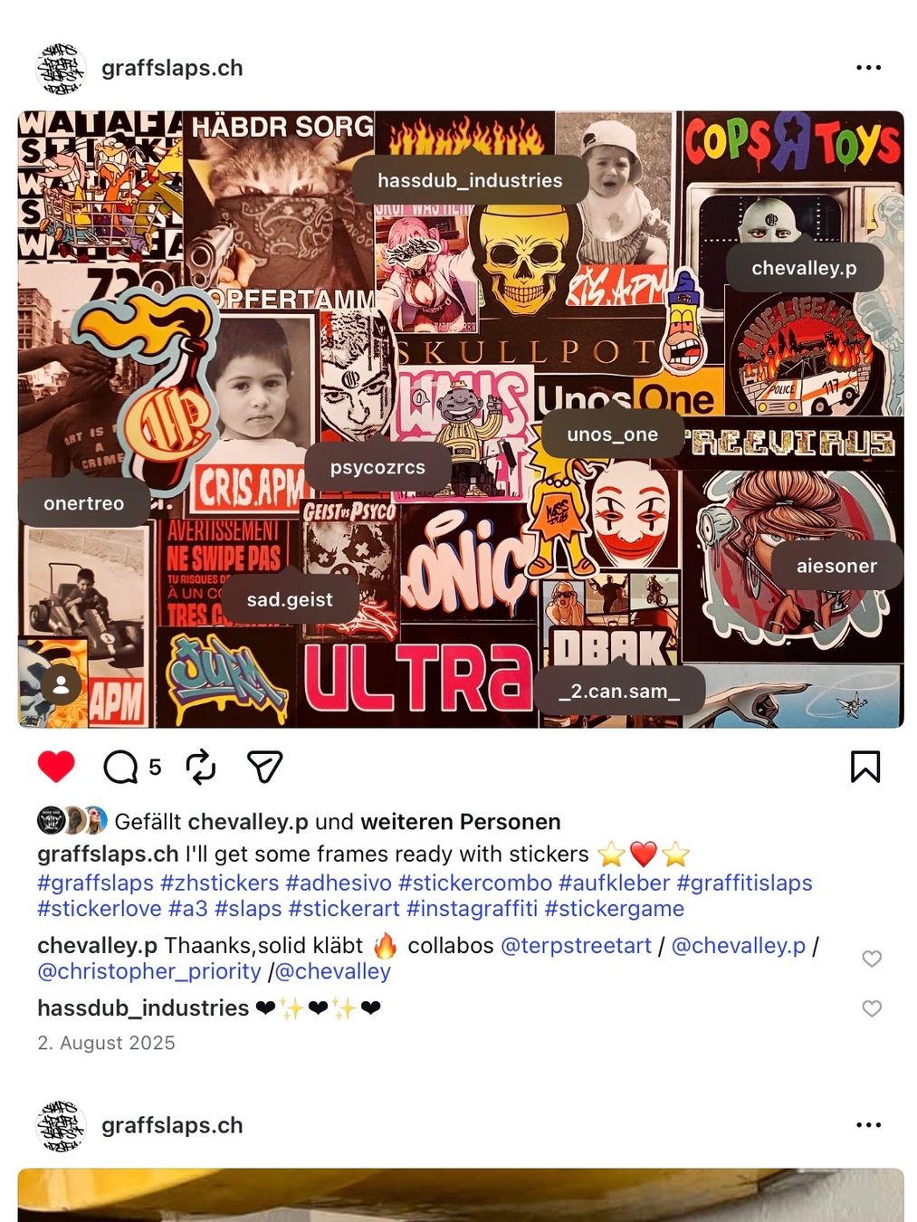 Foto & Immagini: Sticker Bild/Collage von Graffslaps.ch – Nuovo (secondo la descrizione) da zürich venduto da NickLos_26 6