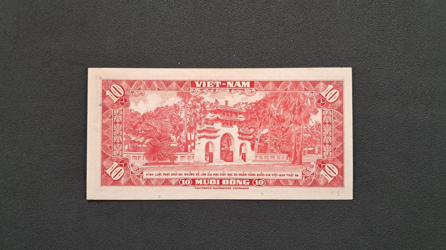 Banconote: Vietnam 10 Dong 1963 Unc – Nuovo e nell'imballaggio originale da Lufingen venduto da E-Auktion 1